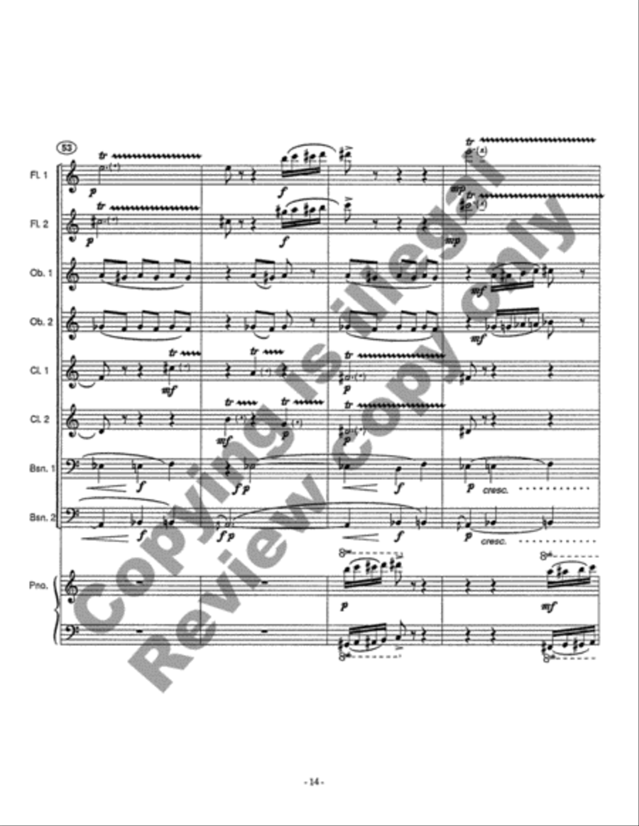 With Love and Hisses Chamber Orchestra scores gallery preview page 11