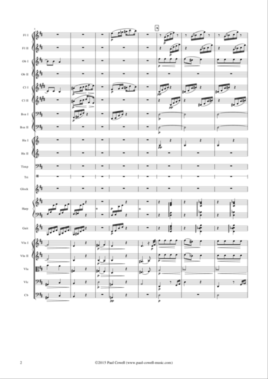 GRIEG Arietta arranged for small orchestra Chamber Orchestra scores gallery preview page 3