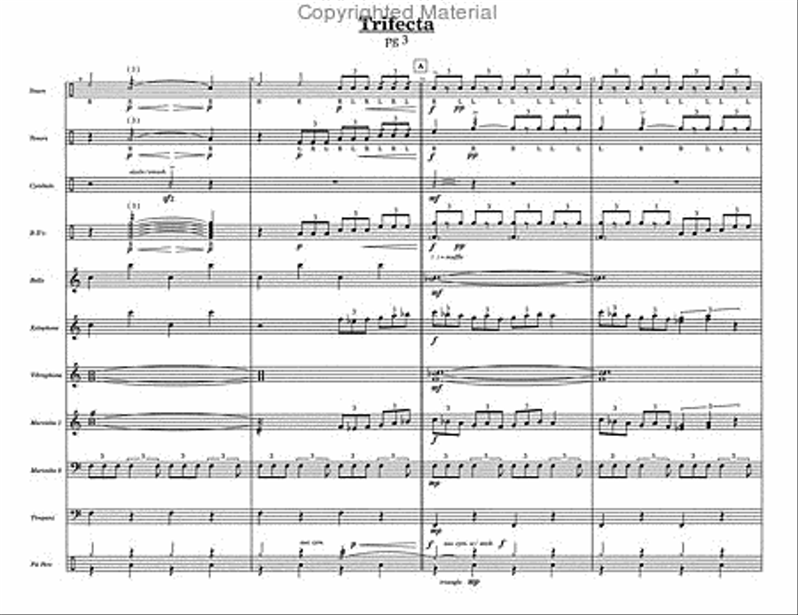 Trifecta Percussion Ensemble scores gallery preview page 5