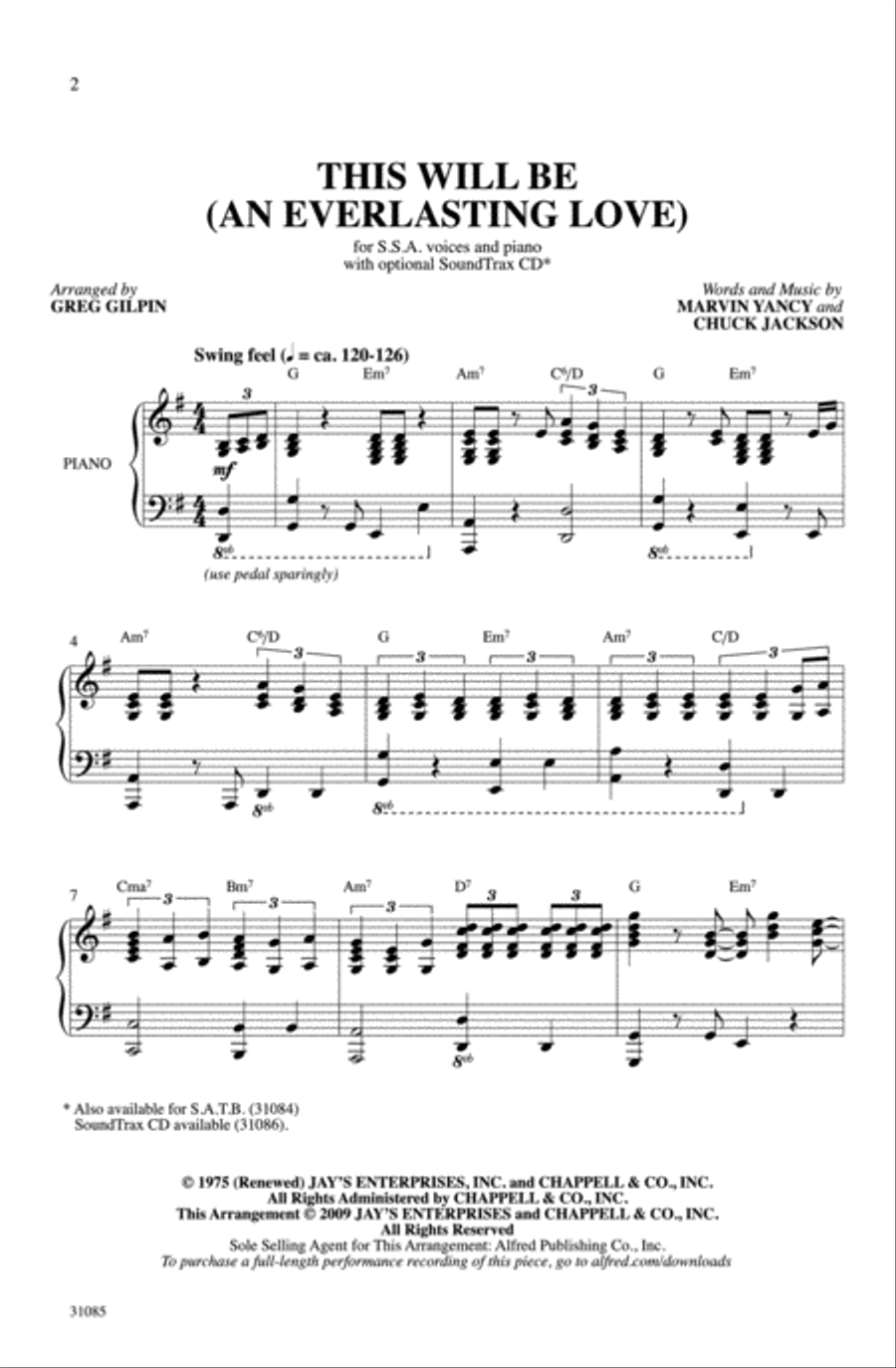 This Will Be (An Everlasting Love) Women's Choir scores gallery preview page 12