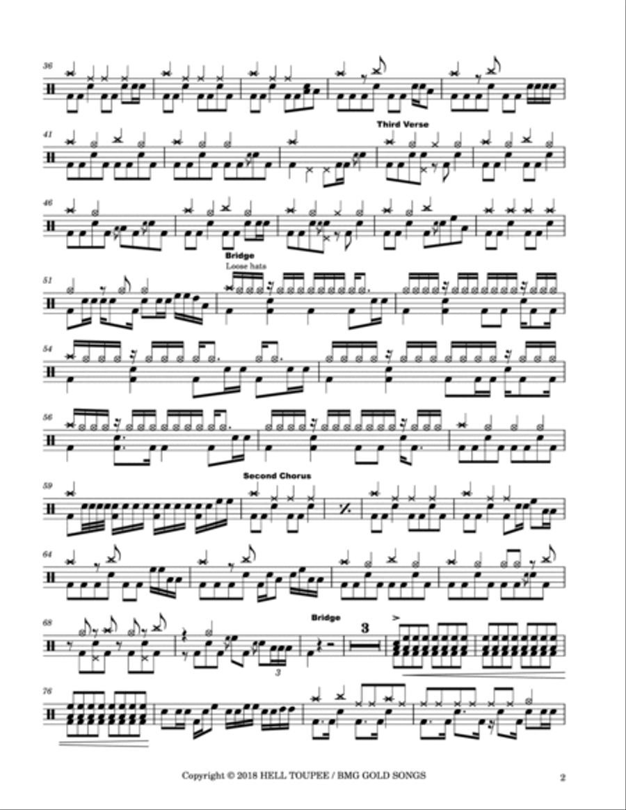 Help Me Drum Set scores gallery preview page 2