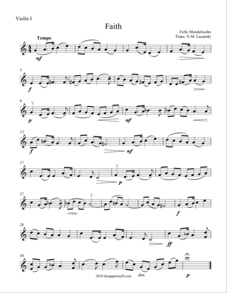 Faith Faith String Orchestra scores gallery preview page 5