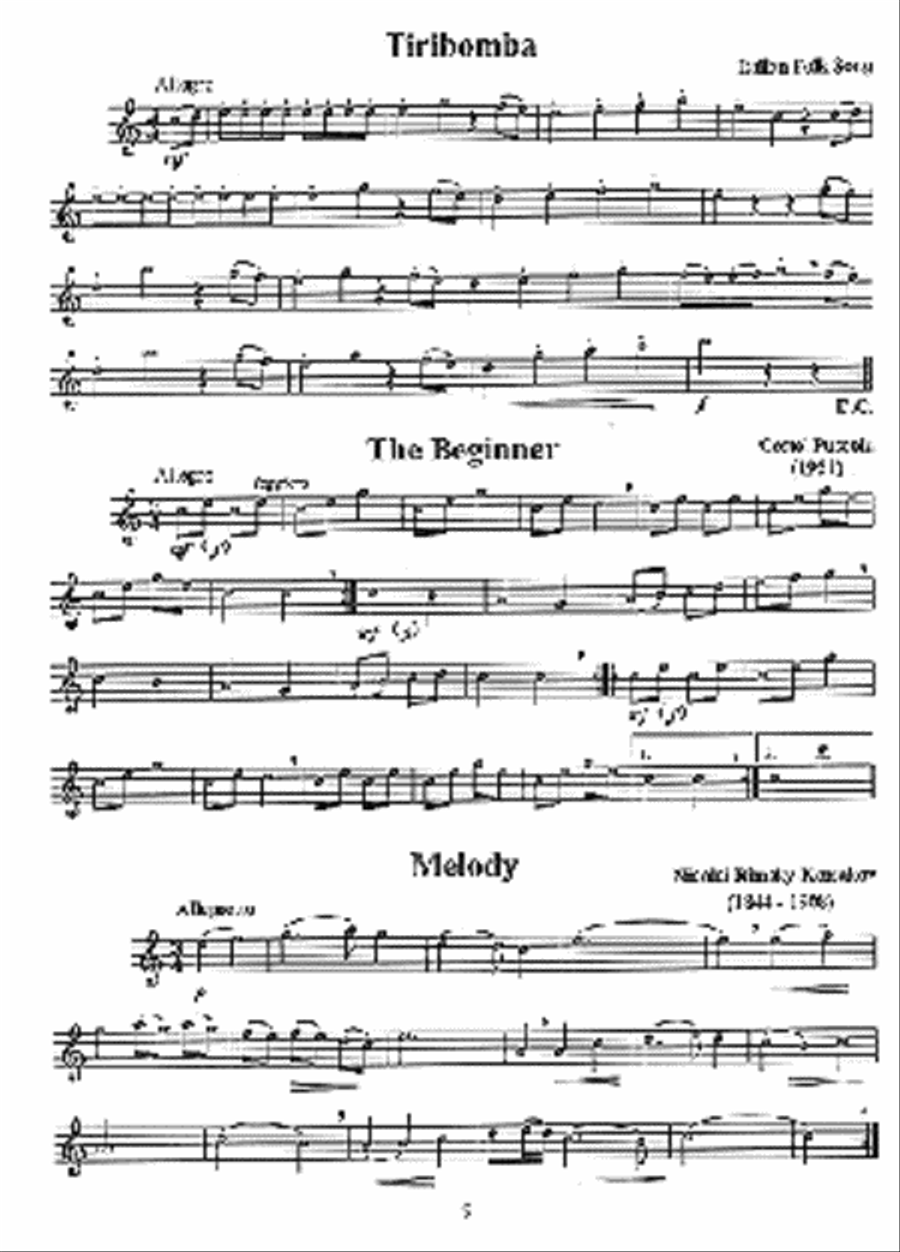 Solo Pieces for the Beginning Treble/Alto Recorder Alto Recorder scores gallery preview page 3