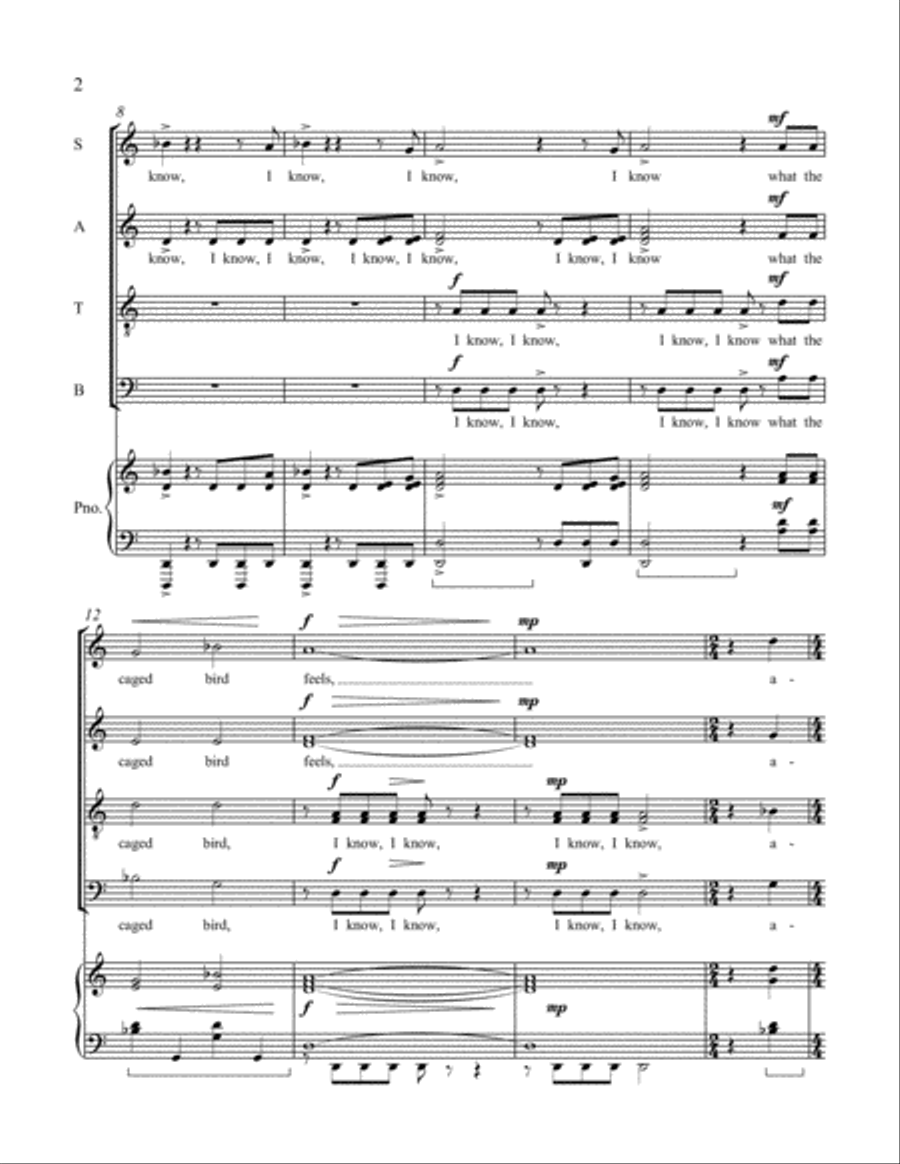 Why the Caged Bird Sings Why the Caged Bird Sings Divisi scores gallery preview page 3