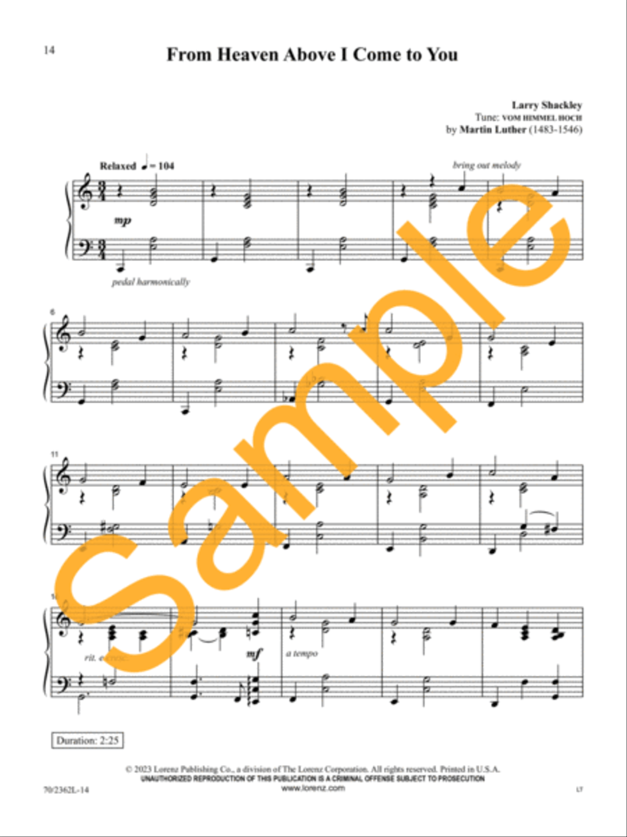 From Heaven Above From Heaven Above Piano Solo scores gallery preview page 13