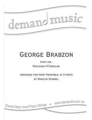 Book cover for George Brabazon, first air - for harp ensemble