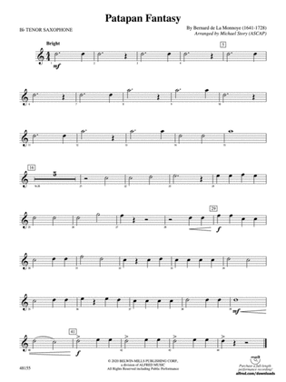 Patapan Fantasy: B-flat Tenor Saxophone