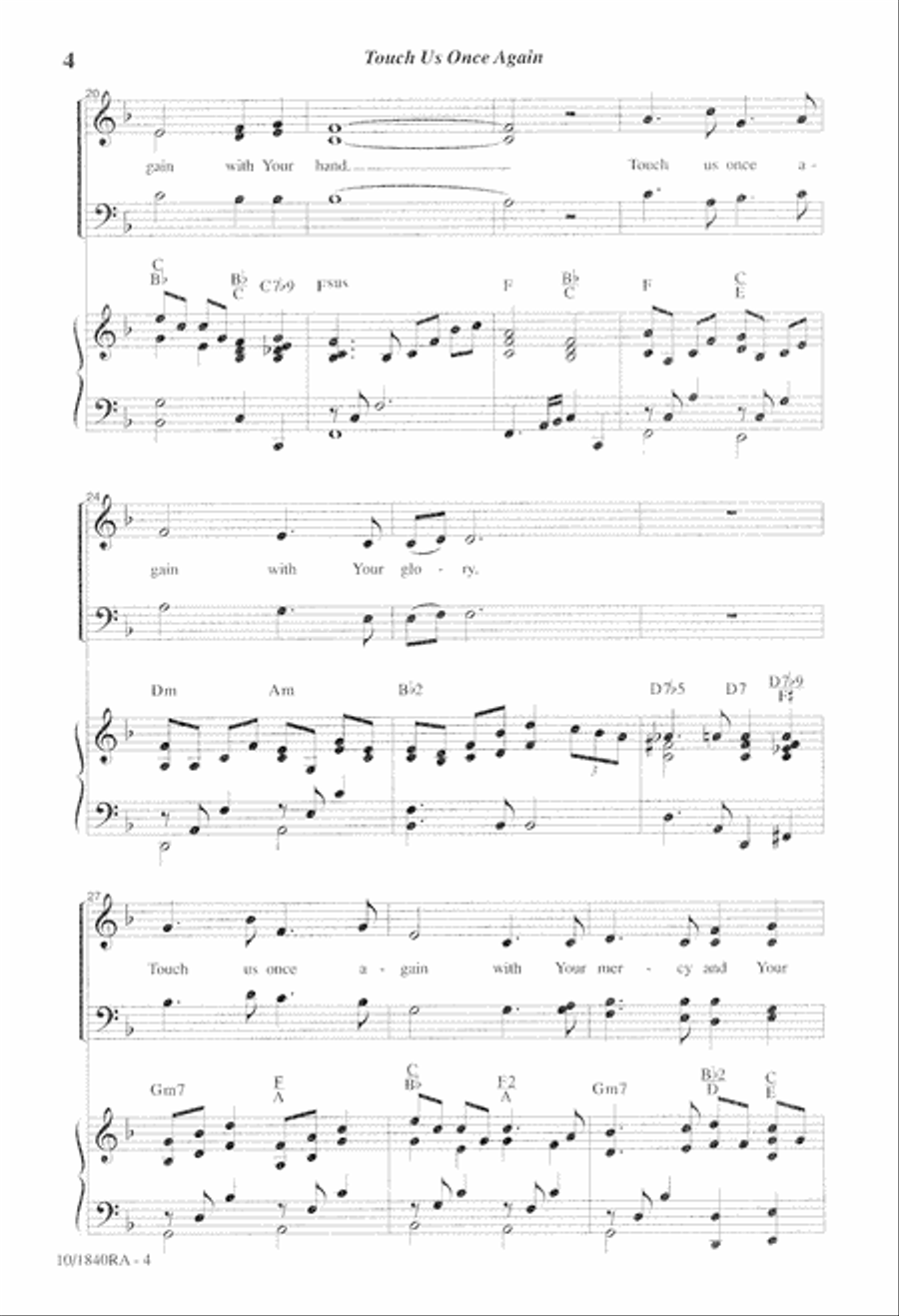 Touch Us Once Again 4-Part scores gallery preview page 4