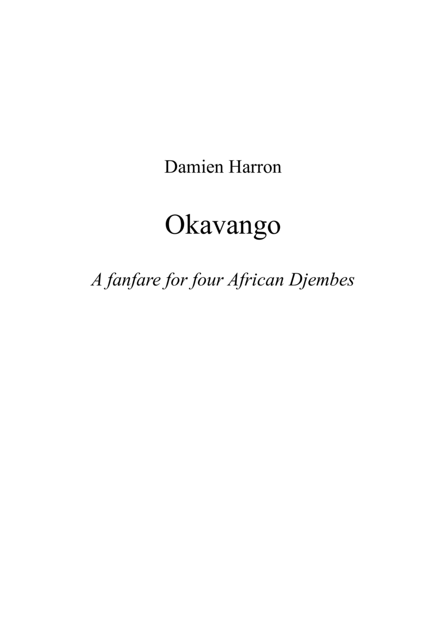 Okavango Okavango Chamber Music scores gallery preview page 1
