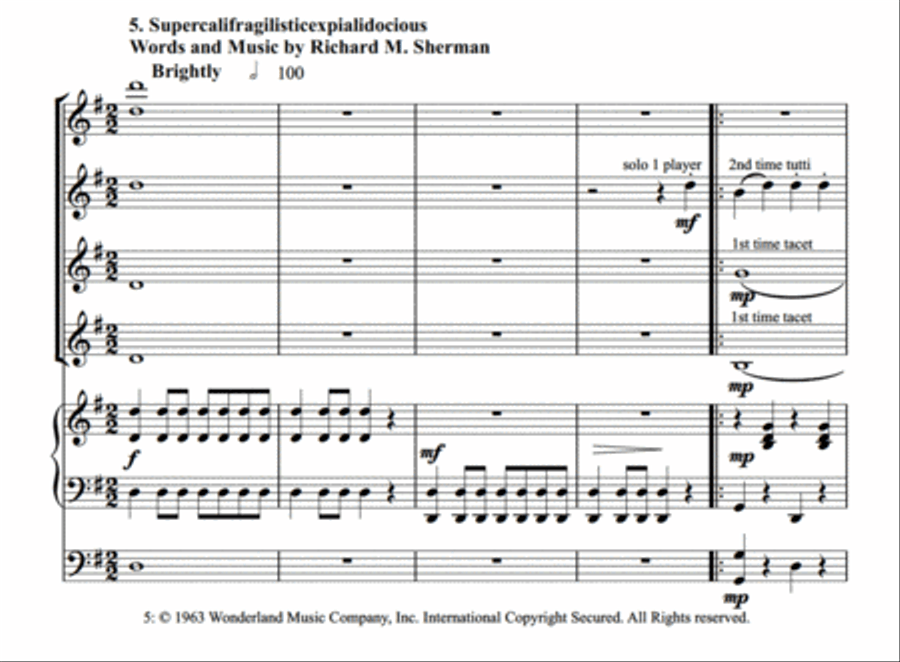 A Small World Medley Set of Parts scores gallery preview page 13