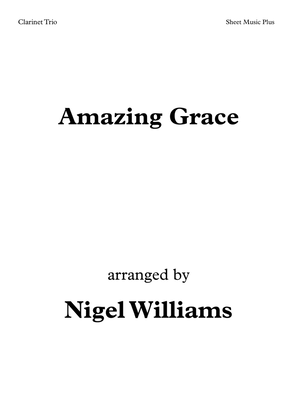 Book cover for Amazing Grace, for Clarinet Trio