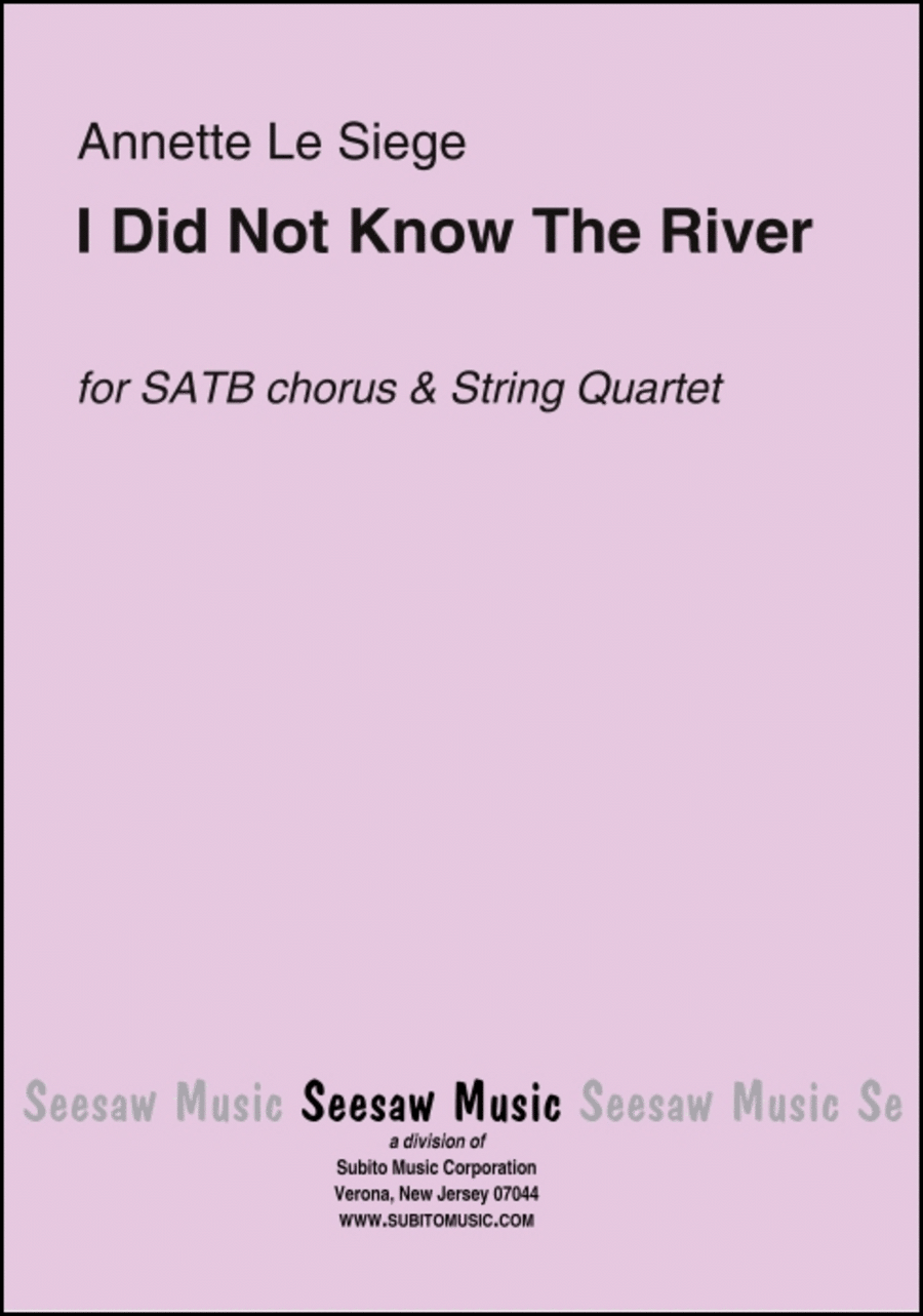 I Did Not Know The River Would Bend 4-Part scores gallery preview page 1