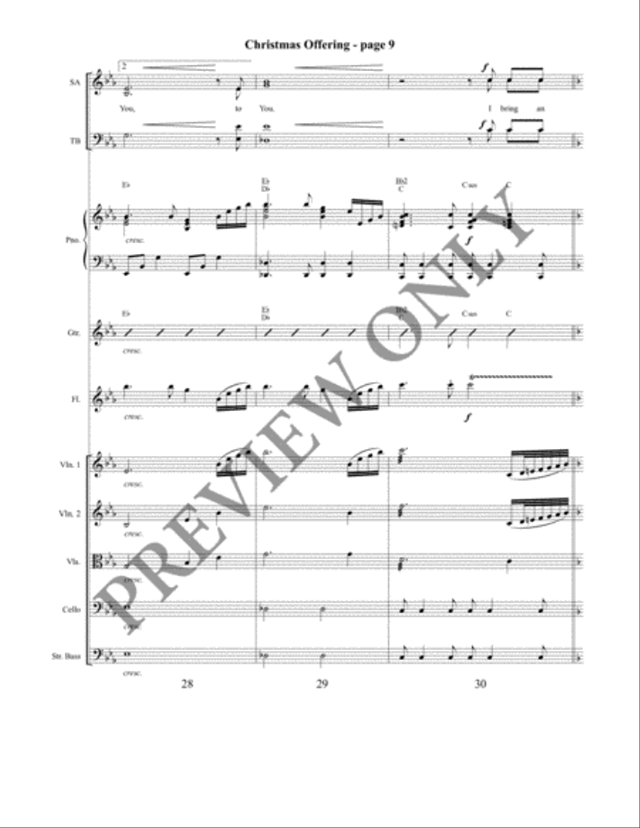 Christmas Offering Christmas Offering 4-Part scores gallery preview page 10