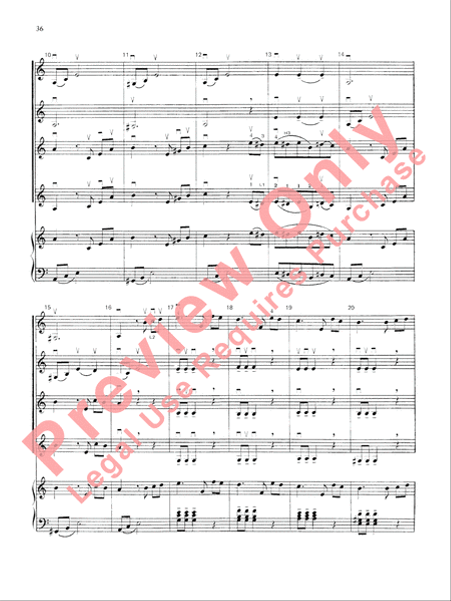 Highland/Etling Violin Quartet Series: Book 3 Small Ensemble scores gallery preview page 37