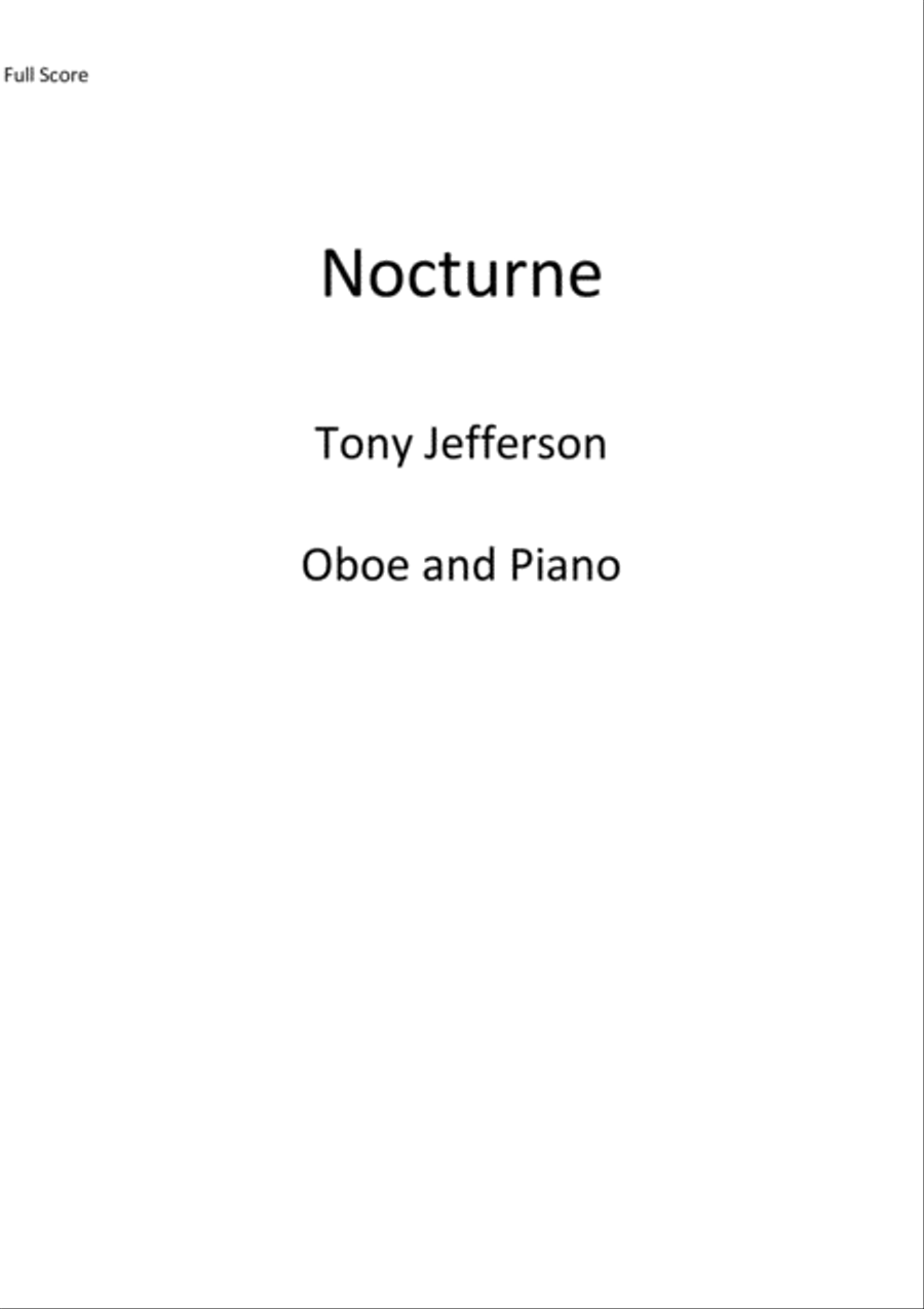 Nocturne Oboe scores gallery preview page 1