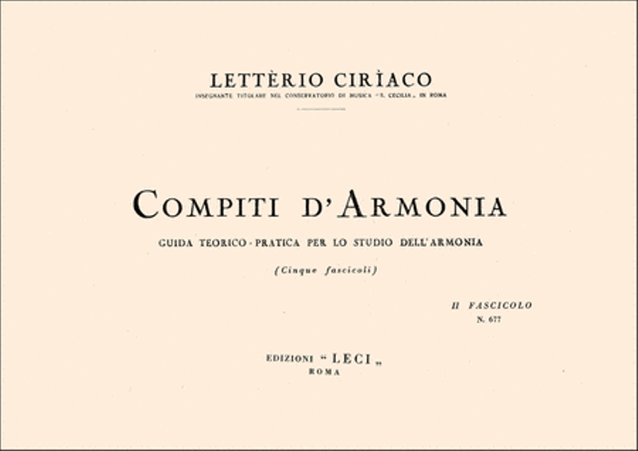 Compiti di Armonia 2 Fascicolo School and Community scores gallery preview page 1