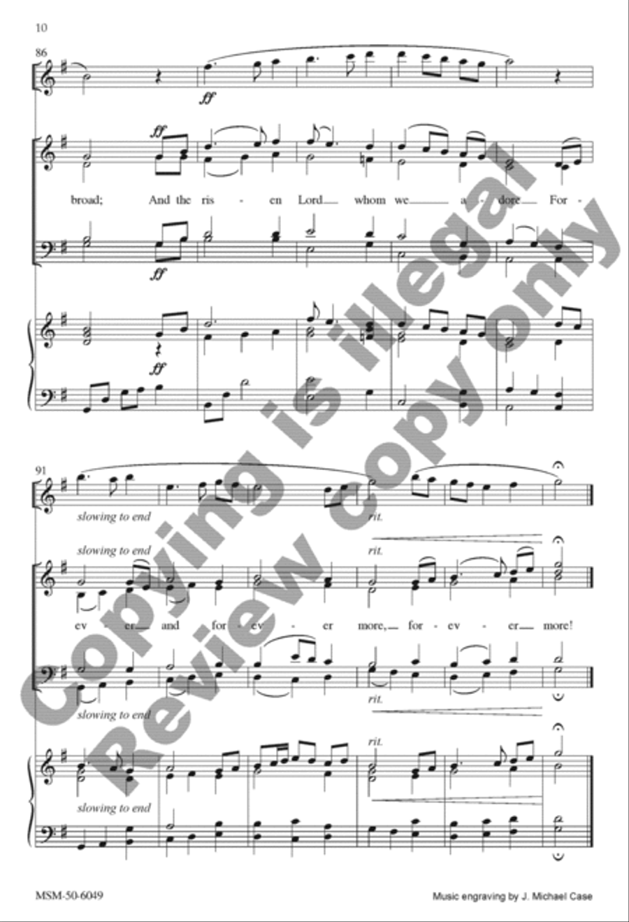 O Love, How Deep, How Broad, How High 4-Part scores gallery preview page 19