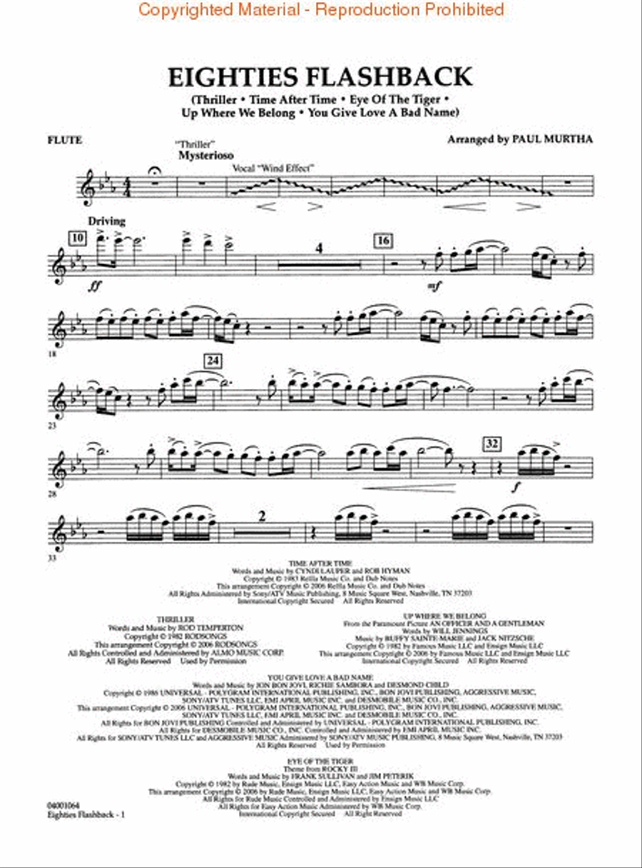 Eighties Flashback Concert Band scores gallery preview page 5