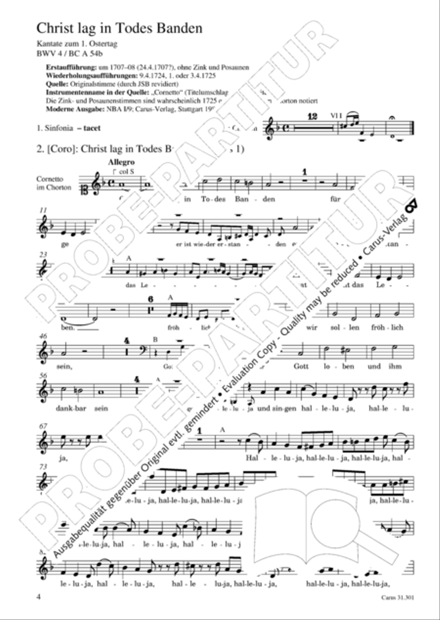 Bach for Brass 1: Cantatas I Voice scores gallery preview page 13