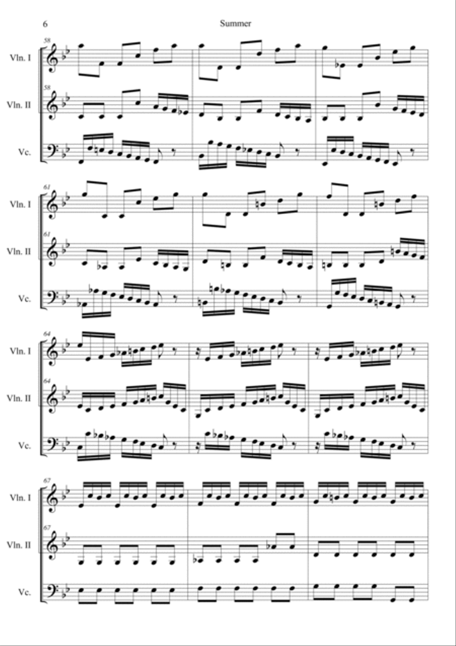 The Four Seasons: Summer 3rd Movement 