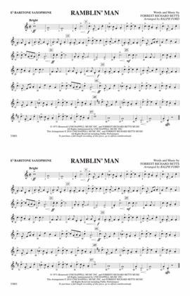 Ramblin' Man: E-flat Baritone Saxophone