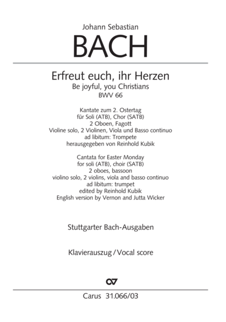 Be joyful, you Christians (Erfreut euch, ihr Herzen) ATB scores gallery preview page 2