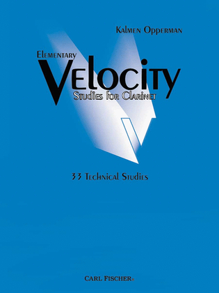 Book cover for Elementary Velocity Studies For Clarinet