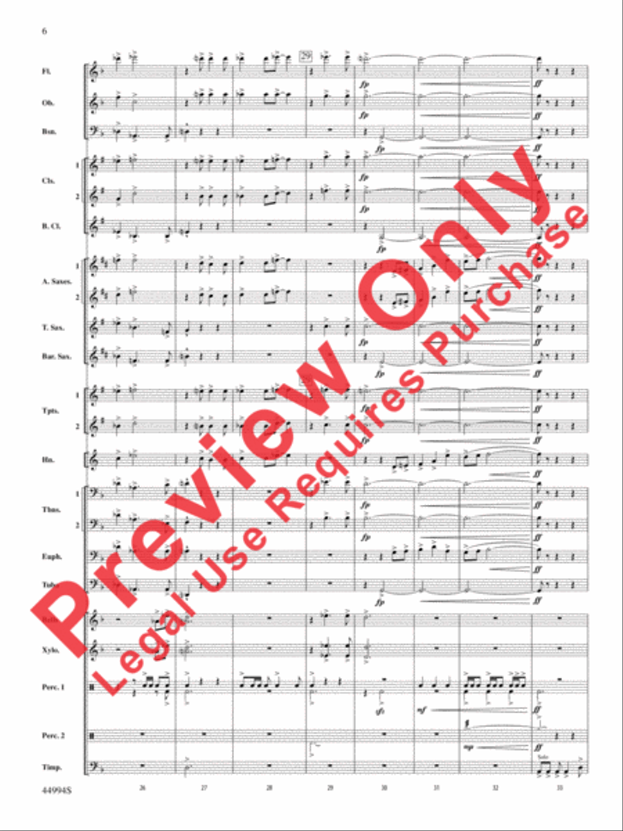 In tantum lux Concert Band scores gallery preview page 26