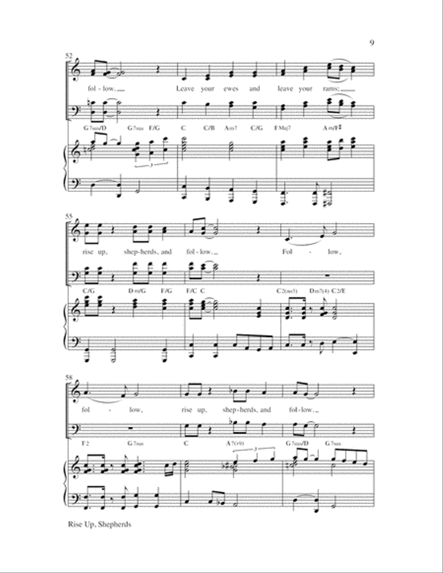 Rise Up, Shepherds Choir scores gallery preview page 9