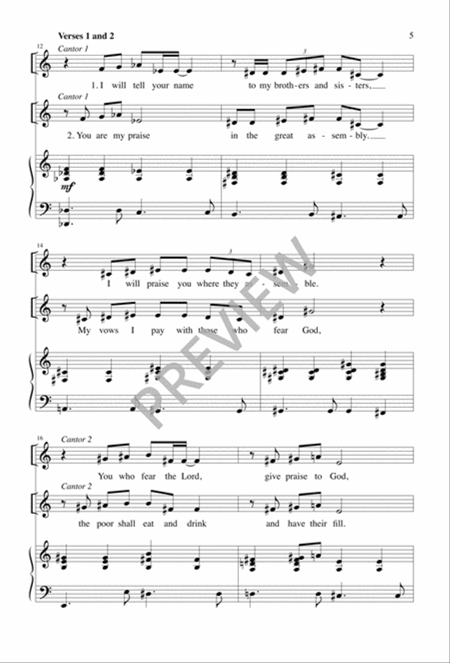 Liturgy of the Word for Confirmation 4-Part scores gallery preview page 4