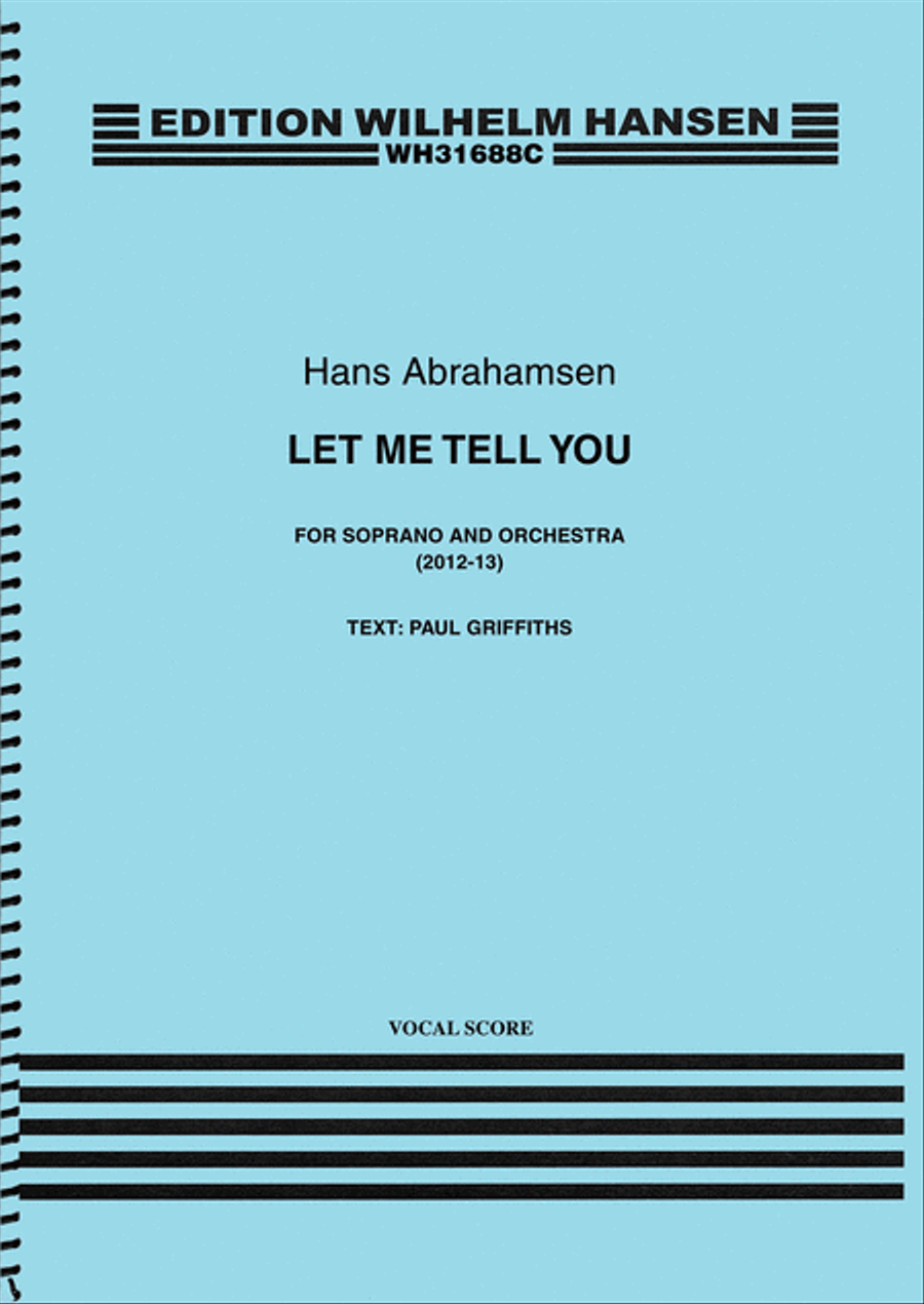 Let Me Tell You (Vocal Score) Voice scores gallery preview page 1