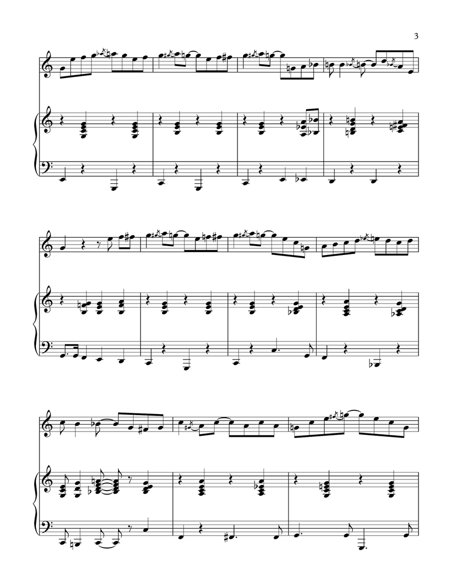 The Entertainer Flute Solo scores gallery preview page 4