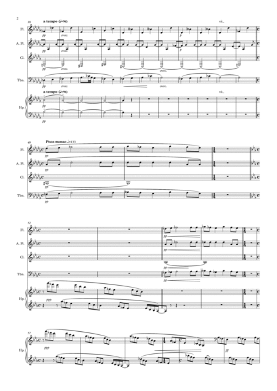 In the mists (V mlhách) Small Ensemble scores gallery preview page 2