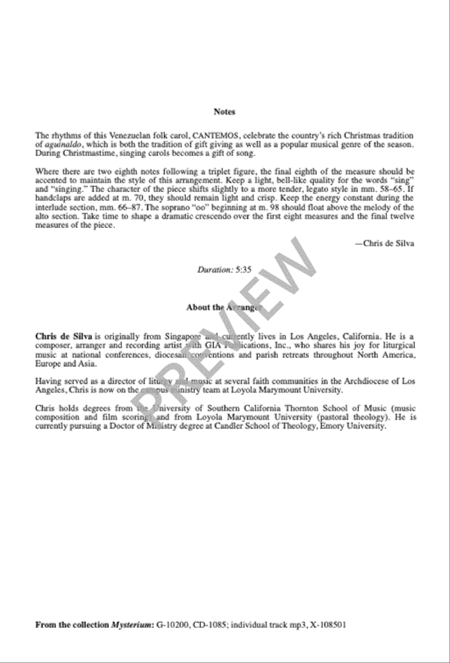 Singing, We Come Singing Divisi scores gallery preview page 2