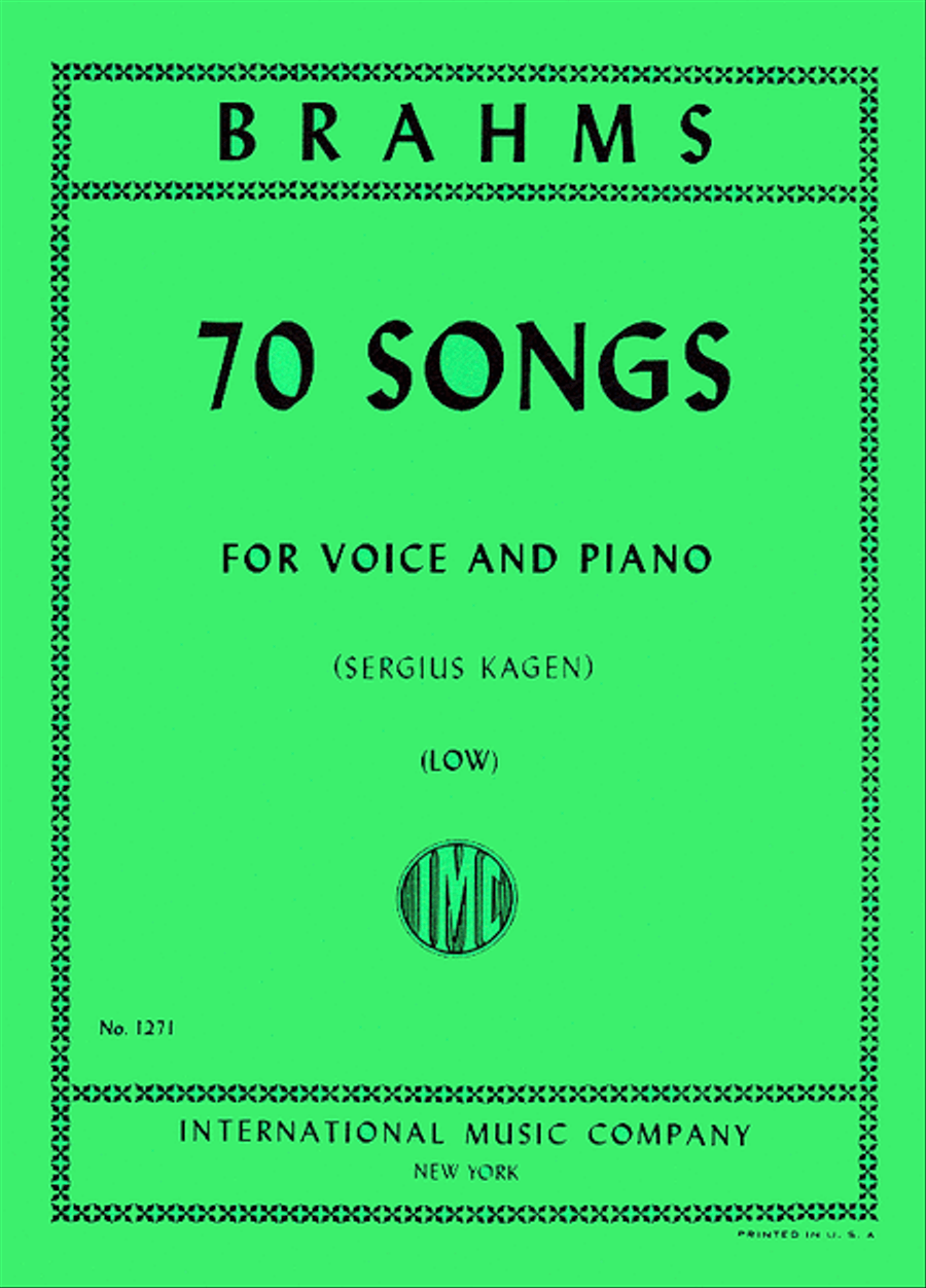70 Songs. Low. (G. & E.) Low Voice scores gallery preview page 1