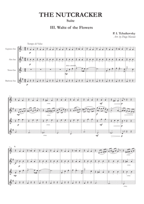 "Waltz of the Flowers" from Nutcracker Suite for Saxophone Quartet