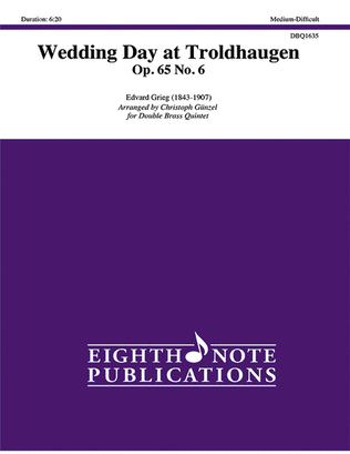Book cover for Wedding Day at Troldhaugen, Op. 65, No. 6