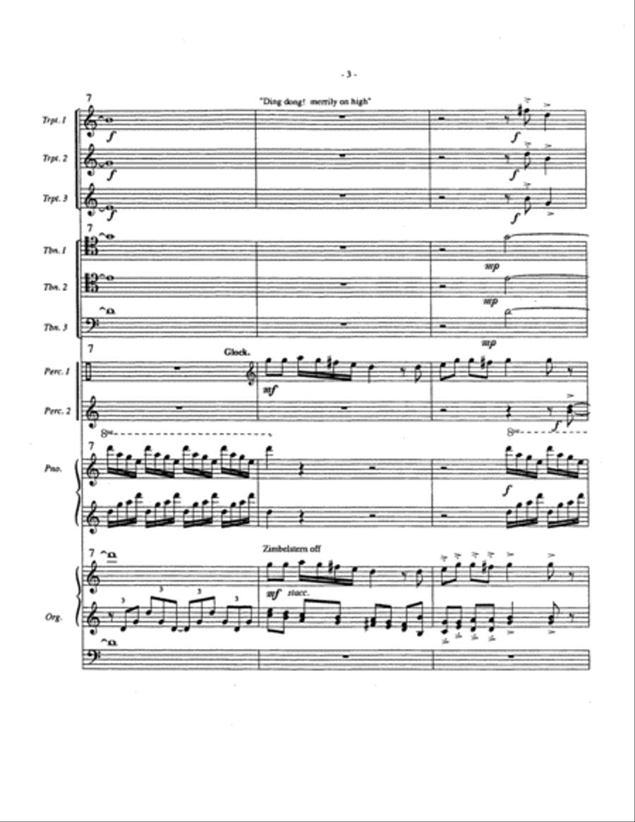 Christmas Intrada (Brass Instrumental Version) Chamber Music scores gallery preview page 4