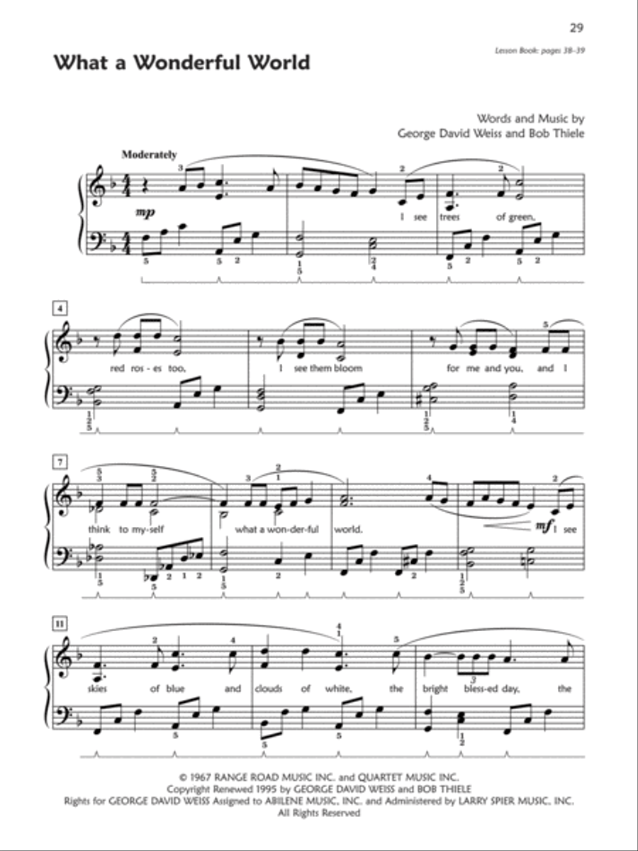 Premier Piano Course Pop and Movie Hits Piano Method scores gallery preview page 4
