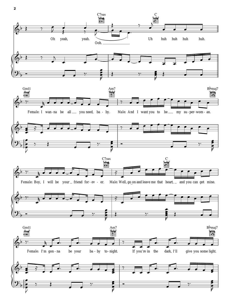 Shake Down Shake Down Piano, Vocal, Guitar scores gallery preview page 2