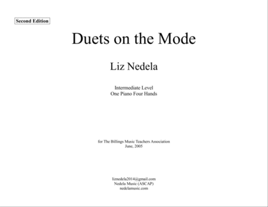 Duets on the Mode Collection Set of Parts scores gallery preview page 2