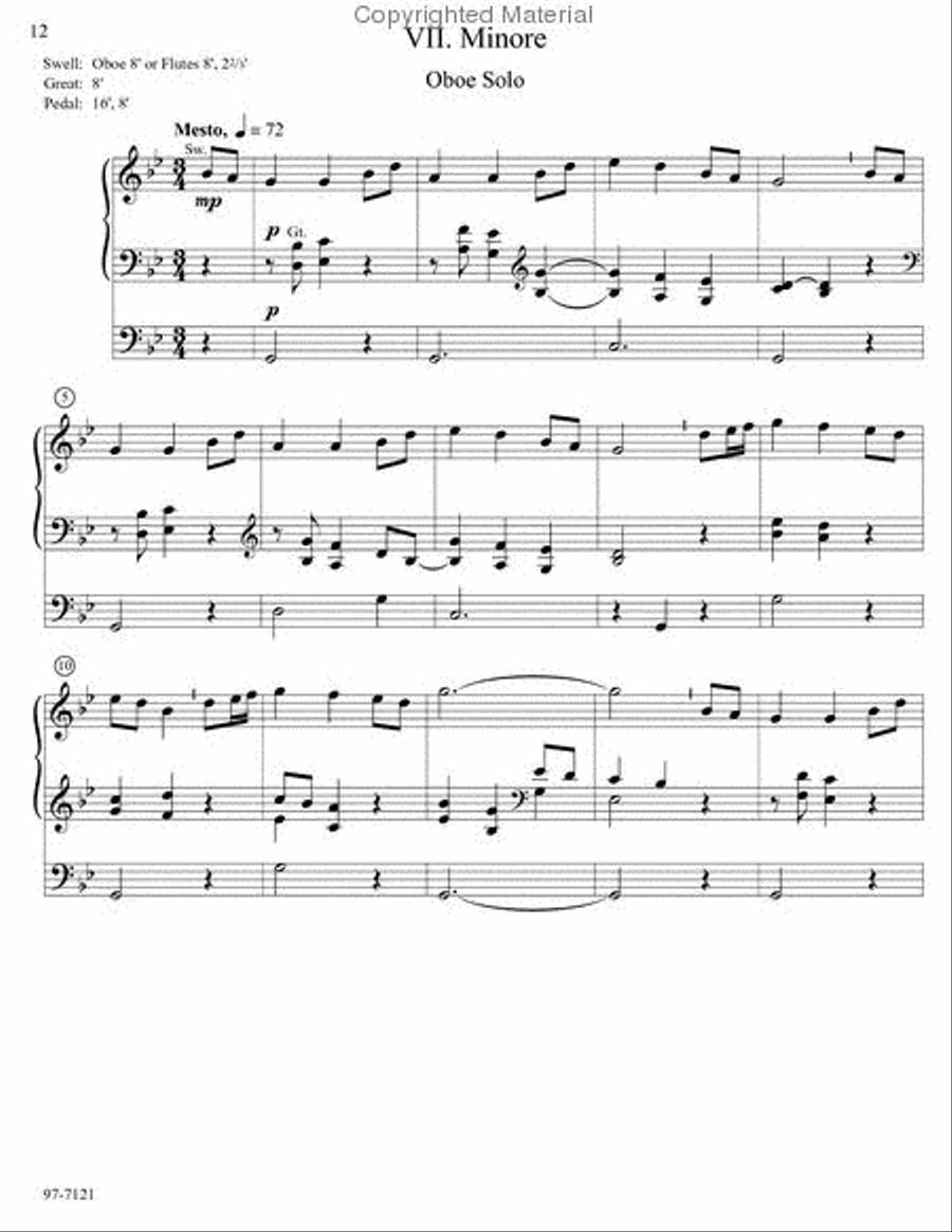 Partita on Nettleton Organ scores gallery preview page 8
