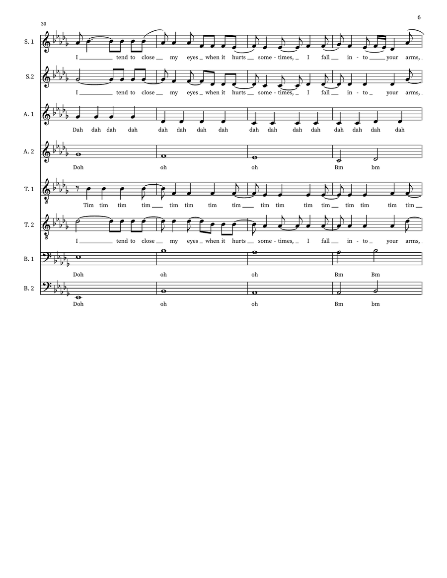 Someone You Loved Choir scores gallery preview page 6