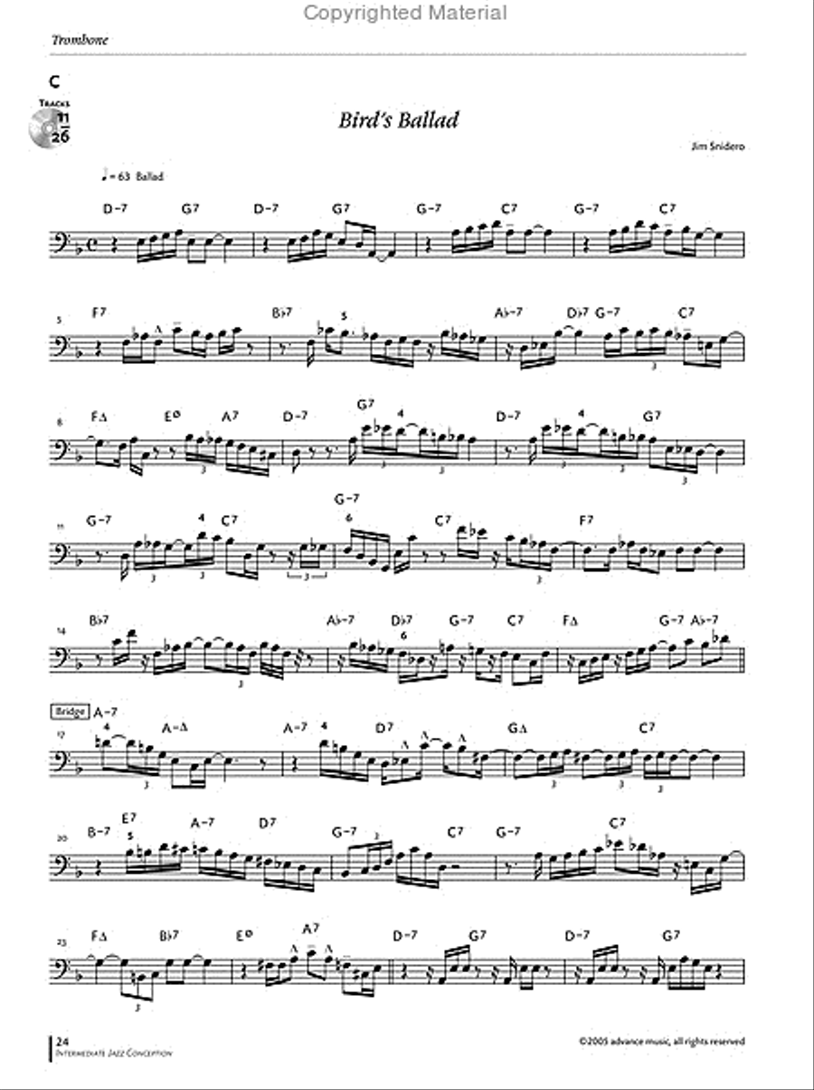 Intermediate Jazz Conception -- Trombone Baritone Horn scores gallery preview page 10