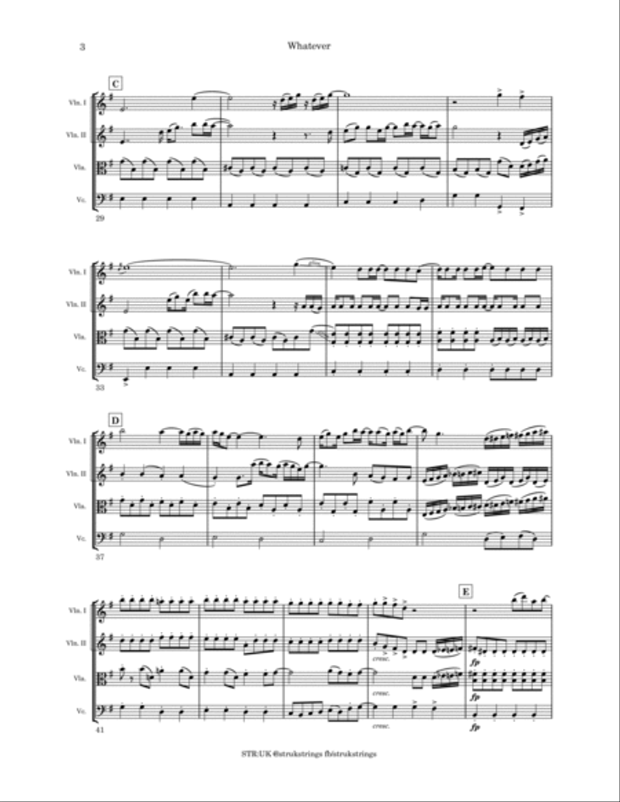 Whatever String Quartet scores gallery preview page 4