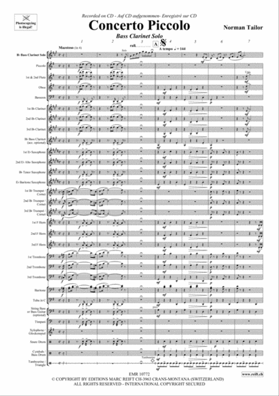 Concerto Piccolo Concert Band scores gallery preview page 3