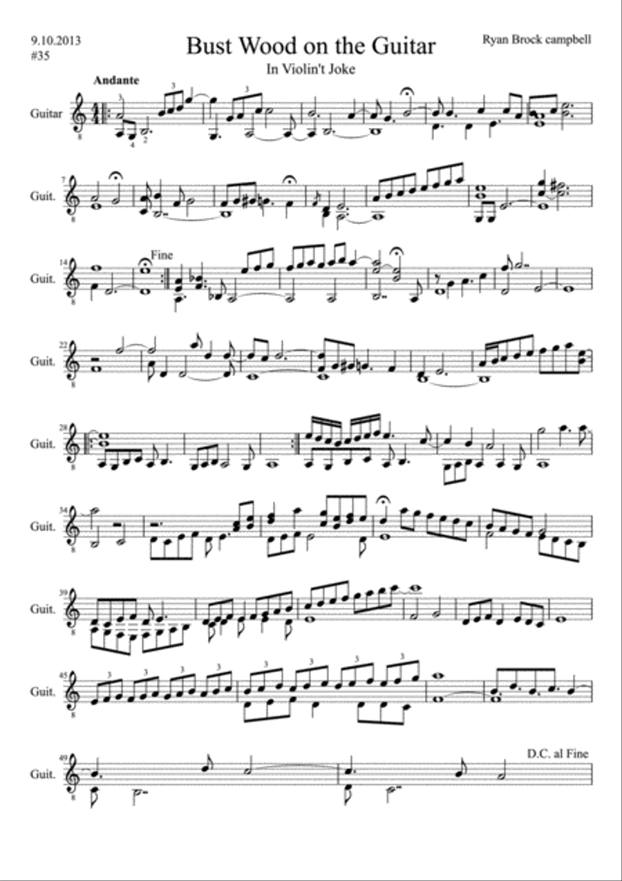 14 Contemporary Compositions for the Solo Guitarist Classical Guitar scores gallery preview page 6