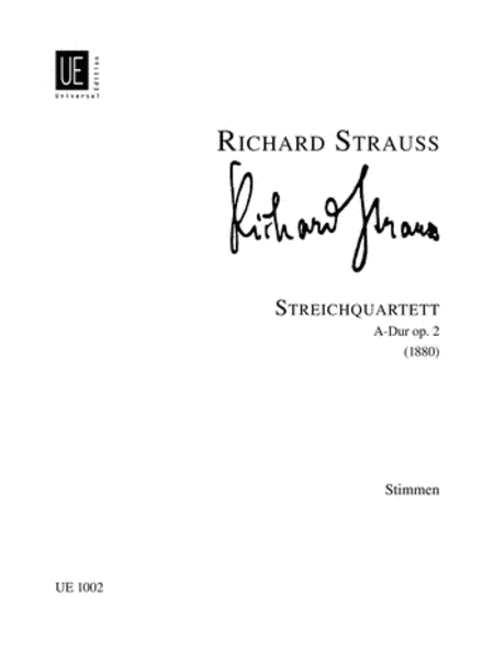 String Quartet, Op. 2, A Maj