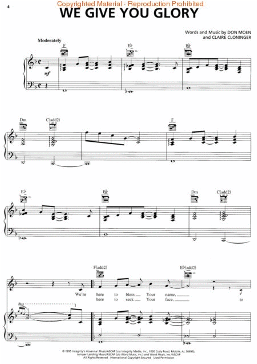 God Will Make a Way: The Best of Don Moen Piano, Vocal, Guitar scores gallery preview page 2