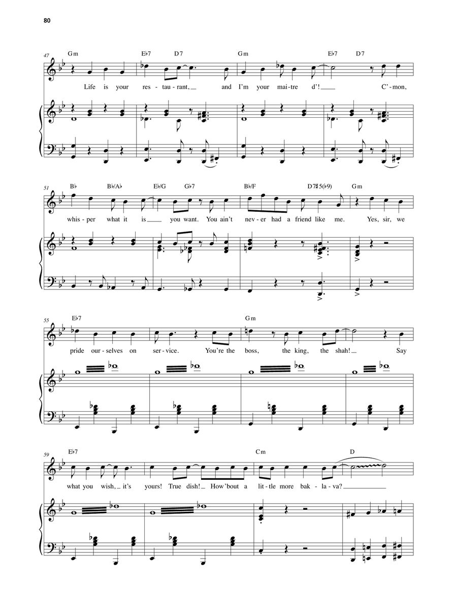 Friend Like Me (Stageplay Version) (from Aladdin: The Broadway Musical) Voice scores gallery preview page 5